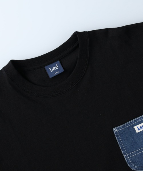 Lee（リー）の「【Lee】デニムポケットＴ（Tシャツ/カットソー・メンズ・ブラック・M/L/XL）」の5枚目の写真