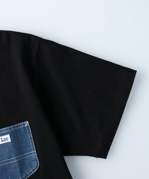 Lee（リー）の「【Lee】デニムポケットＴ（Tシャツ/カットソー・メンズ・ブラック・M/L/XL）」の6枚目の写真