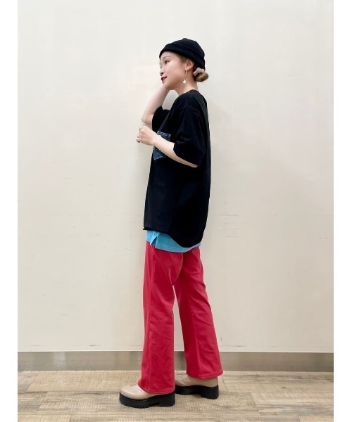 Lee（リー）の「【Lee】デニムポケットＴ（Tシャツ/カットソー・メンズ・ブラック・M/L/XL）」の12枚目の写真