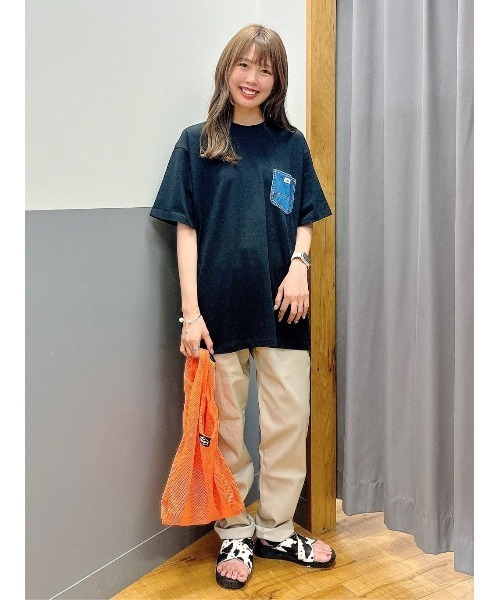 Lee（リー）の「【Lee】デニムポケットＴ（Tシャツ/カットソー・メンズ・ブラック・M/L/XL）」の14枚目の写真
