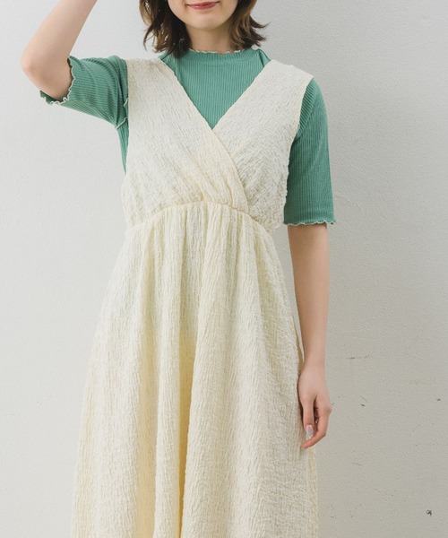 RETRO GIRL（レトロガール）の「ノースリーブOP（ワンピース・レディース・ライトグレー/ブラック/ナチュラル/グリーン・FREE）」の9枚目の写真