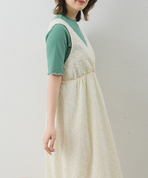 RETRO GIRL（レトロガール）の「ノースリーブOP（ワンピース・レディース・ライトグレー/ブラック/ナチュラル/グリーン・FREE）」の10枚目の写真