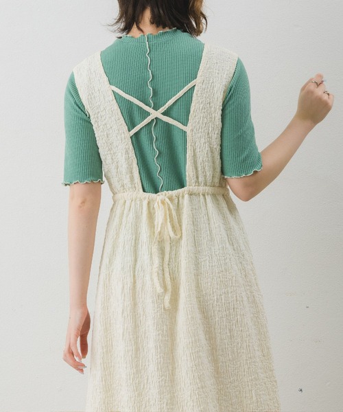 RETRO GIRL（レトロガール）の「ノースリーブOP（ワンピース・レディース・ライトグレー/ブラック/ナチュラル/グリーン・FREE）」の11枚目の写真