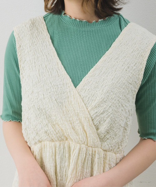 RETRO GIRL（レトロガール）の「ノースリーブOP（ワンピース・レディース・ライトグレー/ブラック/ナチュラル/グリーン・FREE）」の12枚目の写真