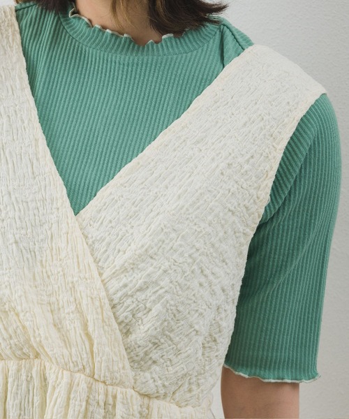 RETRO GIRL（レトロガール）の「ノースリーブOP（ワンピース・レディース・ライトグレー/ブラック/ナチュラル/グリーン・FREE）」の13枚目の写真