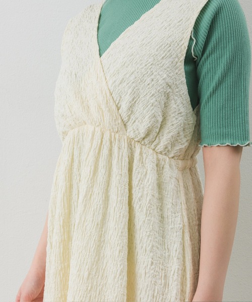 RETRO GIRL（レトロガール）の「ノースリーブOP（ワンピース・レディース・ライトグレー/ブラック/ナチュラル/グリーン・FREE）」の14枚目の写真