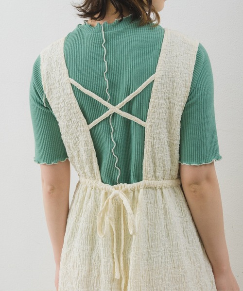 RETRO GIRL（レトロガール）の「ノースリーブOP（ワンピース・レディース・ライトグレー/ブラック/ナチュラル/グリーン・FREE）」の15枚目の写真