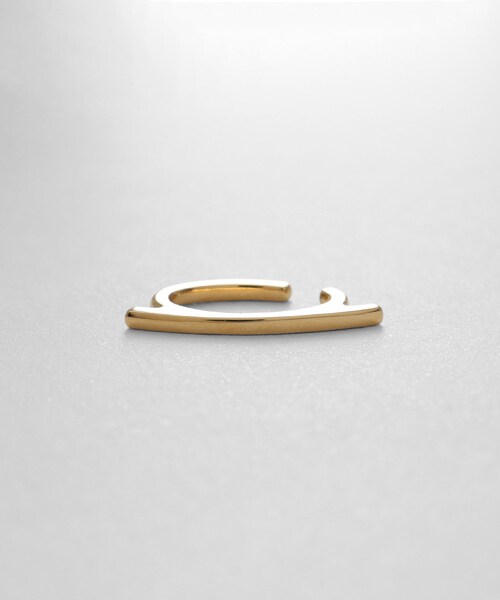 COCOSHNIK(ココシュニック)の「シルバー ソリッドイヤーカフ フラットアーク GP(イヤーカフ・レディース・ホワイト系その他7・00)」の7枚目の写真