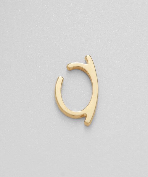 COCOSHNIK(ココシュニック)の「シルバー ソリッドイヤーカフ フラットアーク GP(イヤーカフ・レディース・ホワイト系その他7・00)」の8枚目の写真