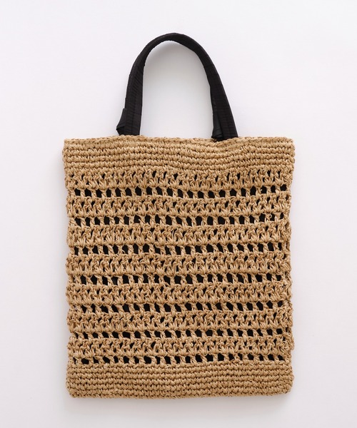 cache cache（カシュ カシュ）の「グログランペーパートート（トートバッグ・レディース・グリーン/ピンク/ブラウン/ブラック・フリー）」の13枚目の写真