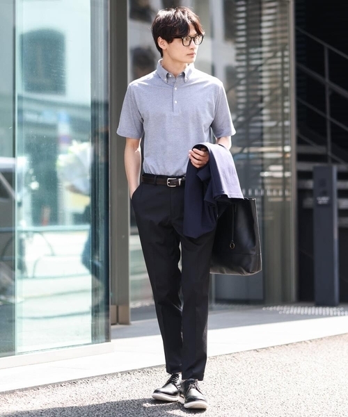 a.v.v(アーヴェヴェ)の「【軽撥水/接触冷感】スマートスラックス(アンクル丈)(スラックス・メンズ・グレー/ネイビー/ブラック/ブルー・44/46/50/48/52)」の13枚目の写真