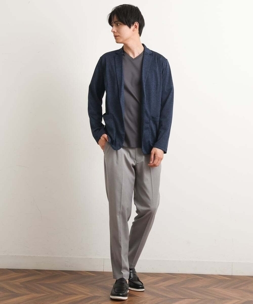 a.v.v(アーヴェヴェ)の「【軽撥水/接触冷感】スマートスラックス(アンクル丈)(スラックス・メンズ・グレー/ネイビー/ブラック/ブルー・44/46/50/48/52)」の14枚目の写真