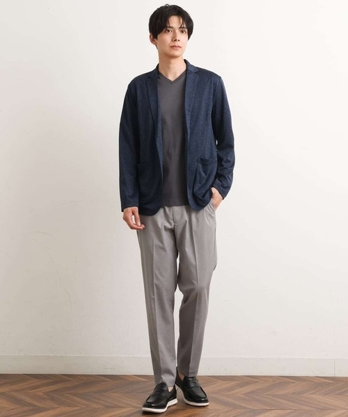 a.v.v(アーヴェヴェ)の「【軽撥水/接触冷感】スマートスラックス(アンクル丈)(スラックス・メンズ・グレー/ネイビー/ブラック/ブルー・44/46/50/48/52)」の15枚目の写真