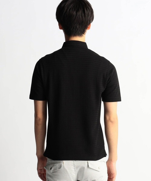 【WEB限定商品】変形針抜ショートレギュラーカラーポロシャツ（ポロシャツ）｜HIDEAWAYS NICOLE（ハイダウェイニコル）