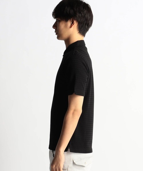 【WEB限定商品】変形針抜ショートレギュラーカラーポロシャツ（ポロシャツ）｜HIDEAWAYS NICOLE（ハイダウェイニコル）