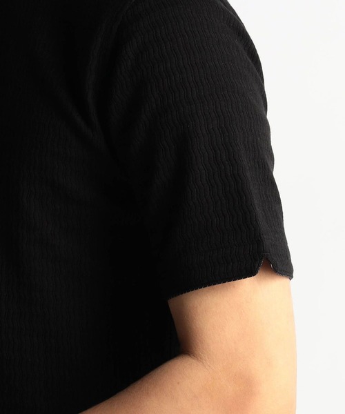 【WEB限定商品】変形針抜ショートレギュラーカラーポロシャツ（ポロシャツ）｜HIDEAWAYS NICOLE（ハイダウェイニコル）