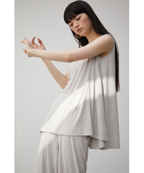 AZUL by moussy（アズールバイマウジー）の「【トライファンクション】 ICE CLEAN SLEEVELESS TOPS/アイスクリーンスリーブレストップス（Tシャツ/カットソー・レディース・ライトグレー/ブラック/ライトグリーン・SMALL/MEDIUM）」の14枚目の写真