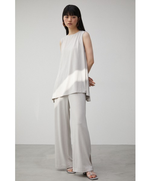 AZUL by moussy（アズールバイマウジー）の「【トライファンクション】 ICE CLEAN SLEEVELESS TOPS/アイスクリーンスリーブレストップス（Tシャツ/カットソー・レディース・ライトグレー/ブラック/ライトグリーン・SMALL/MEDIUM）」の15枚目の写真