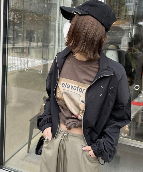mebole(メボレ)の「フロントフォトプリントTシャツ(Tシャツ/カットソー・レディース・グレー/ネイビー/ブラウン/ホワイト・FREE)」の19枚目の写真