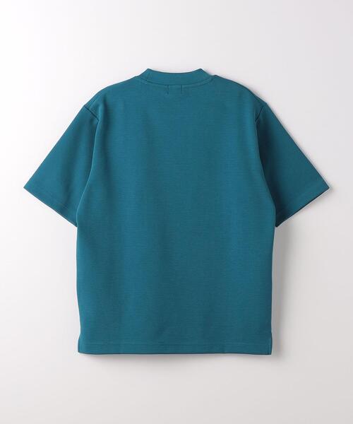 green label relaxing（グリーンレーベルリラクシング）の「GIZAコットン リップル ワイドカラー Tシャツ（Tシャツ/カットソー・メンズ・ターコイズブルー/ホワイト/ライトグレー・L/XL/S/M）」の11枚目の写真