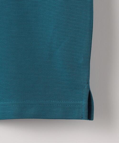 green label relaxing（グリーンレーベルリラクシング）の「GIZAコットン リップル ワイドカラー Tシャツ（Tシャツ/カットソー・メンズ・ターコイズブルー/ホワイト/ライトグレー・L/XL/S/M）」の14枚目の写真