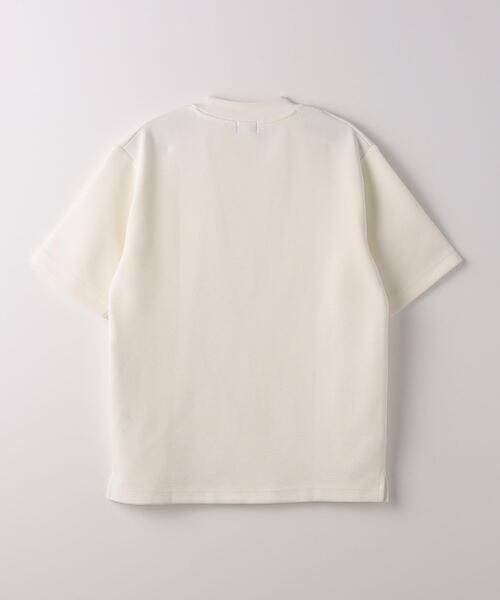 green label relaxing（グリーンレーベルリラクシング）の「GIZAコットン リップル ワイドカラー Tシャツ（Tシャツ/カットソー・メンズ・ターコイズブルー/ホワイト/ライトグレー・L/XL/S/M）」の17枚目の写真