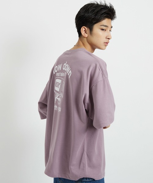 iisy（イージー）の「iisy / TAKE IT iisy POP PCプリントルーズハーフスリーブTシャツ（Tシャツ/カットソー・メンズ・ホワイト/ブラック/ピンク・S/M/L）」の11枚目の写真