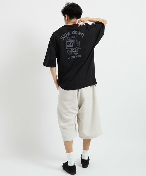 iisy（イージー）の「iisy / TAKE IT iisy POP PCプリントルーズハーフスリーブTシャツ（Tシャツ/カットソー・メンズ・ホワイト/ブラック/ピンク・S/M/L）」の13枚目の写真