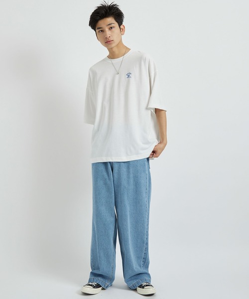 iisy（イージー）の「iisy / TAKE IT iisy POP PCプリントルーズハーフスリーブTシャツ（Tシャツ/カットソー・メンズ・ホワイト/ブラック/ピンク・S/M/L）」の14枚目の写真