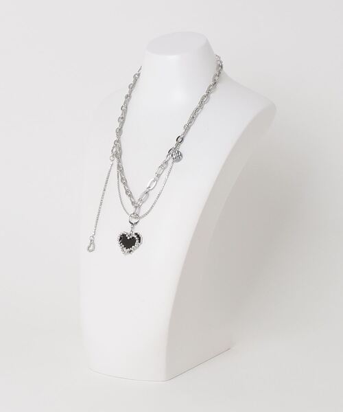 .KOM(ドットコム)の「『.KOM/ドットケーオーエム』ハートネックレス【Y】【CN】(ネックレス・レディース・シルバー・FREE)」の2枚目の写真