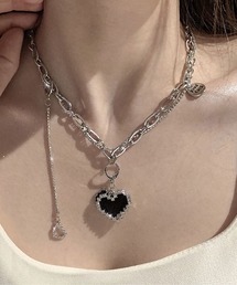 SILVER BULLET（シルバーバレット）の「『.KOM/ドットケーオーエム』ハートネックレス【Y】【CN】（ネックレス）」