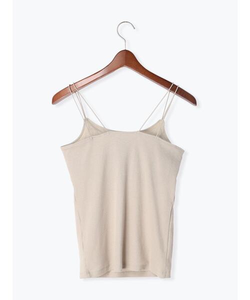 Te chichi TERRASSE（テチチテラス）の「ナローストラップカップ付キャミソール（キャミソール・レディース・モカ/ブラック/オフホワイト・F）」の18枚目の写真