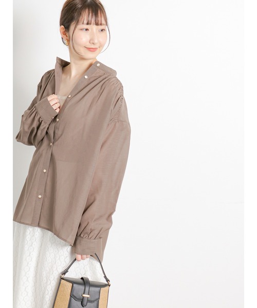 Te chichi TERRASSE（テチチテラス）の「ナローストラップカップ付キャミソール（キャミソール・レディース・モカ/ブラック/オフホワイト・F）」の12枚目の写真