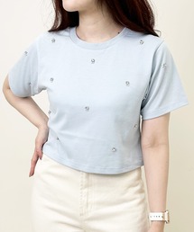 ラインストーン付Tシャツ