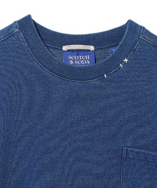 SCOTCH&SODA（スコッチアンドソーダ）の「【SCOTCH & SODA】Repair stitch sweatshirt（スウェット・メンズ・ネイビー・M）」の9枚目の写真