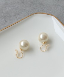 Three Four Time | ガラスパールノンホール【結婚式/フォーマル/デイリー】(イヤリング)