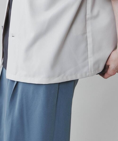 LUCY(ルーシー)の「LUCY/【セットアップ対応】TR フラップポケットBIGシャツ(シャツ/ブラウス・メンズ・ブラック/アイボリー/ブルー・MEDIUM/LARGE)」の9枚目の写真