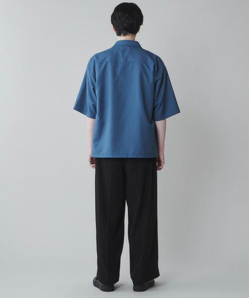 LUCY(ルーシー)の「LUCY/【セットアップ対応】TR フラップポケットBIGシャツ(シャツ/ブラウス・メンズ・ブラック/アイボリー/ブルー・MEDIUM/LARGE)」の16枚目の写真