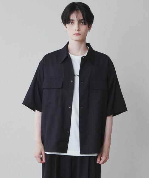 LUCY(ルーシー)の「LUCY/【セットアップ対応】TR フラップポケットBIGシャツ(シャツ/ブラウス・メンズ・ブラック/アイボリー/ブルー・MEDIUM/LARGE)」の12枚目の写真