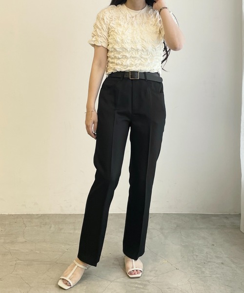 WEGO（ウィゴー）の「WEGO/【25秋冬★待望の再入荷・WEB限定】セミフレアスラックス（スラックス・メンズ・ダークオレンジ/アイボリー/ブラウン/ブラック/グレー・LARGE/MEDIUM/SMALL）」の18枚目の写真