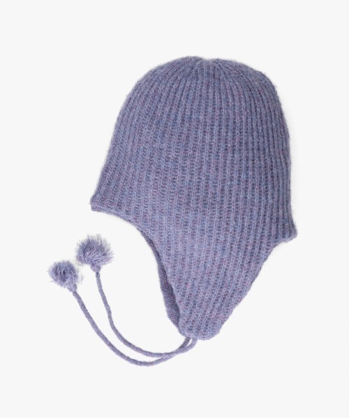 milsa（ミルサ）の「milsa  RE:Poly Knit Guide/フライトニットキャップ（ニットキャップ/ビーニー・レディース・ブラック/グレー/ライトパープル/ブラウン/ピンク・FREE）」の4枚目の写真