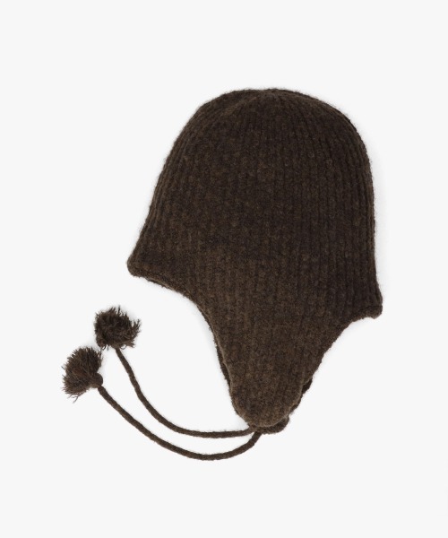 milsa（ミルサ）の「milsa  RE:Poly Knit Guide/フライトニットキャップ（ニットキャップ/ビーニー・レディース・ブラック/グレー/ライトパープル/ブラウン/ピンク・FREE）」の3枚目の写真