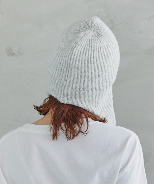 milsa（ミルサ）の「milsa  RE:Poly Knit Guide/フライトニットキャップ（ニットキャップ/ビーニー・レディース・ブラック/グレー/ライトパープル/ブラウン/ピンク・FREE）」の9枚目の写真