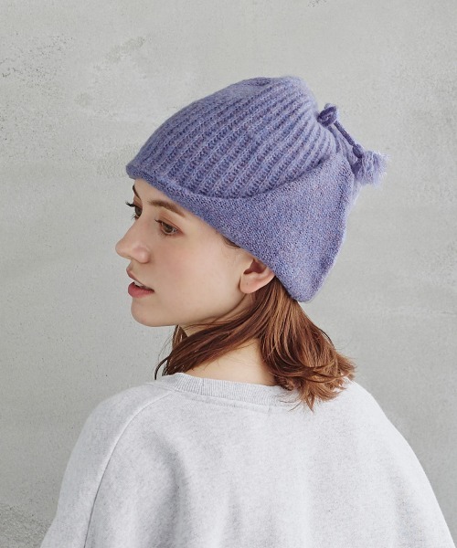 milsa（ミルサ）の「milsa  RE:Poly Knit Guide/フライトニットキャップ（ニットキャップ/ビーニー・レディース・ブラック/グレー/ライトパープル/ブラウン/ピンク・FREE）」の15枚目の写真