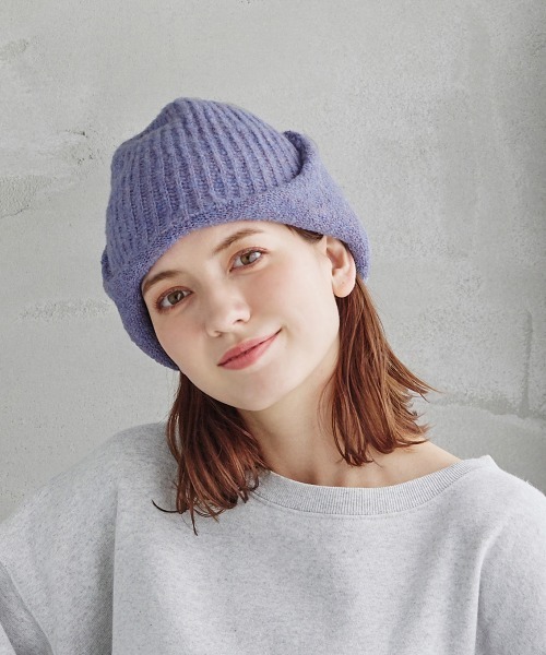 milsa（ミルサ）の「milsa  RE:Poly Knit Guide/フライトニットキャップ（ニットキャップ/ビーニー・レディース・ブラック/グレー/ライトパープル/ブラウン/ピンク・FREE）」の18枚目の写真