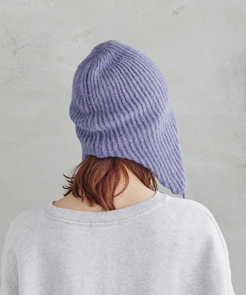 milsa（ミルサ）の「milsa  RE:Poly Knit Guide/フライトニットキャップ（ニットキャップ/ビーニー・レディース・ブラック/グレー/ライトパープル/ブラウン/ピンク・FREE）」の20枚目の写真