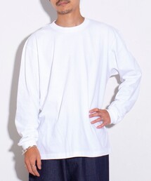 【限定展開】【GLOSTER/グロスター】ルーズ クルーネックロンT ベーシック
