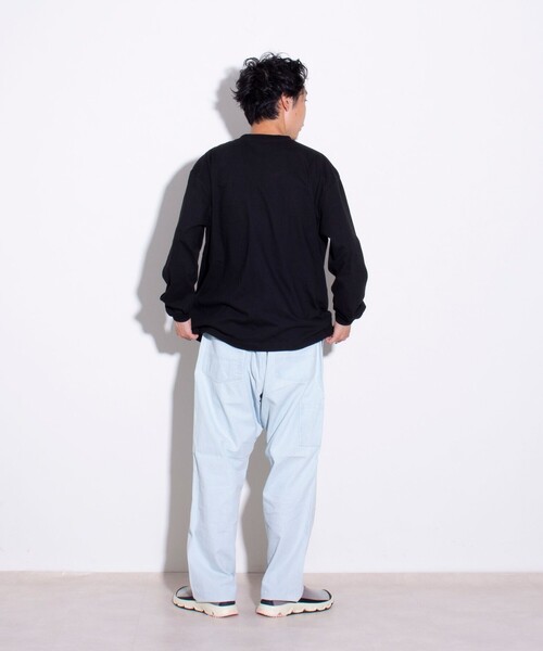 GLOSTER(グロスター)の「【限定展開】【GLOSTER/グロスター】ルーズ クルーネックロンT ベーシック(Tシャツ/カットソー・メンズ・ブラック/ホワイト・S/M/L/XL)」の15枚目の写真