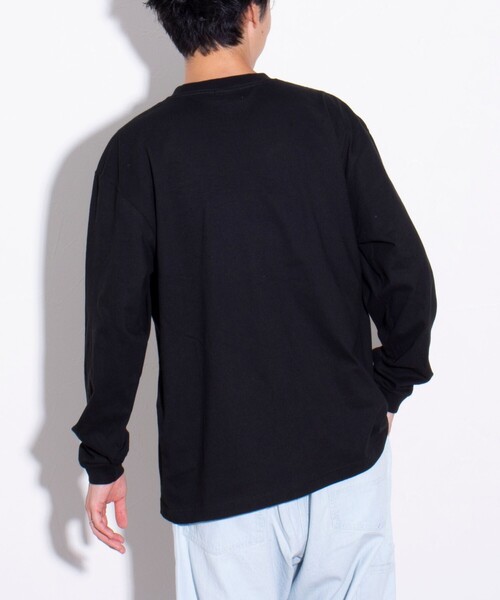 GLOSTER(グロスター)の「【限定展開】【GLOSTER/グロスター】ルーズ クルーネックロンT ベーシック(Tシャツ/カットソー・メンズ・ブラック/ホワイト・S/M/L/XL)」の19枚目の写真