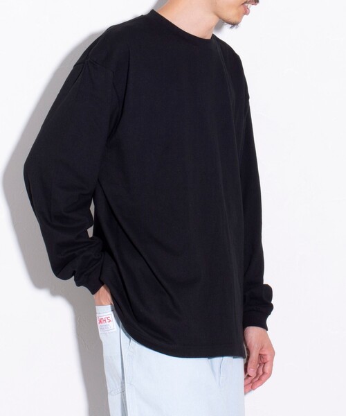 GLOSTER(グロスター)の「【限定展開】【GLOSTER/グロスター】ルーズ クルーネックロンT ベーシック(Tシャツ/カットソー・メンズ・ブラック/ホワイト・S/M/L/XL)」の21枚目の写真